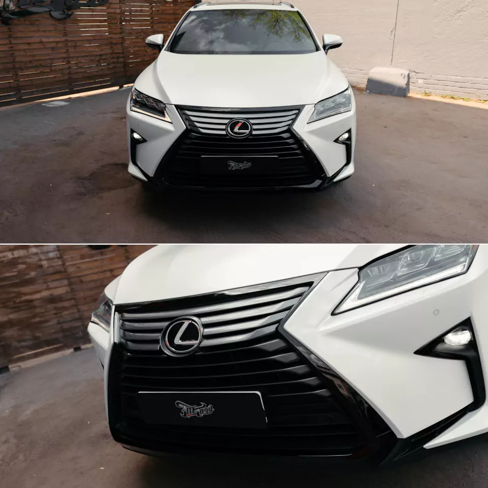 Вторая молодость для Lexus RX350L: кузовной ремонт и покраска, оклейка матовым полиуретаном, 